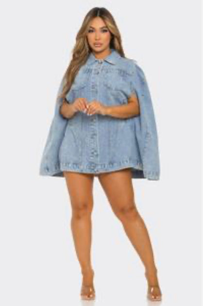 Denim Poncho